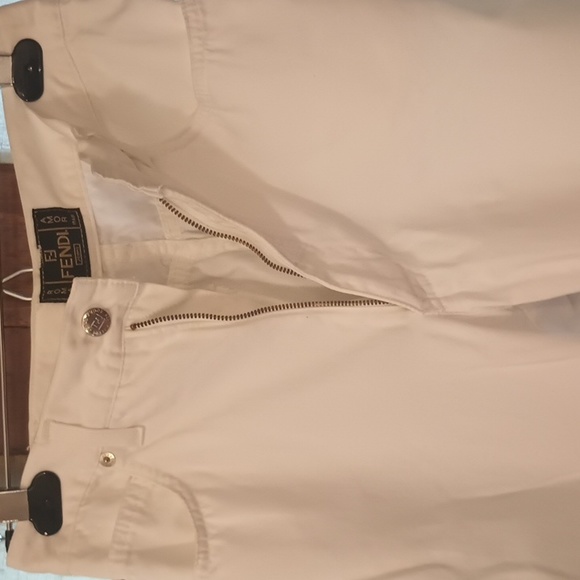 Authentic Vintage White Fendi Jeans - Picture 5 of 8